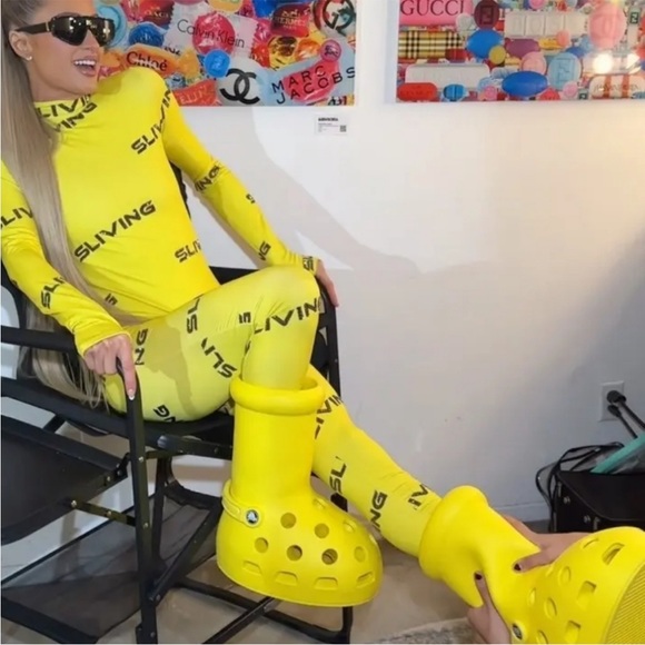 MSCHF X CROCS Big Red Boot (Yellow) - Picture 3 of 3